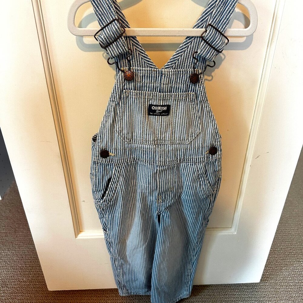 OshKosh B'gosh Striped Overalls 2T